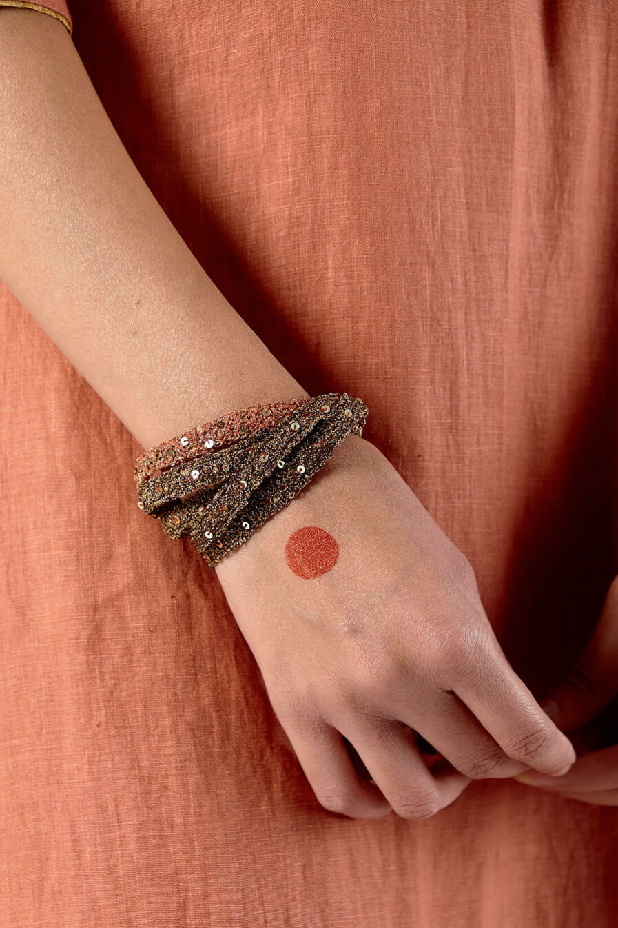 Anavila Textured layered wristband