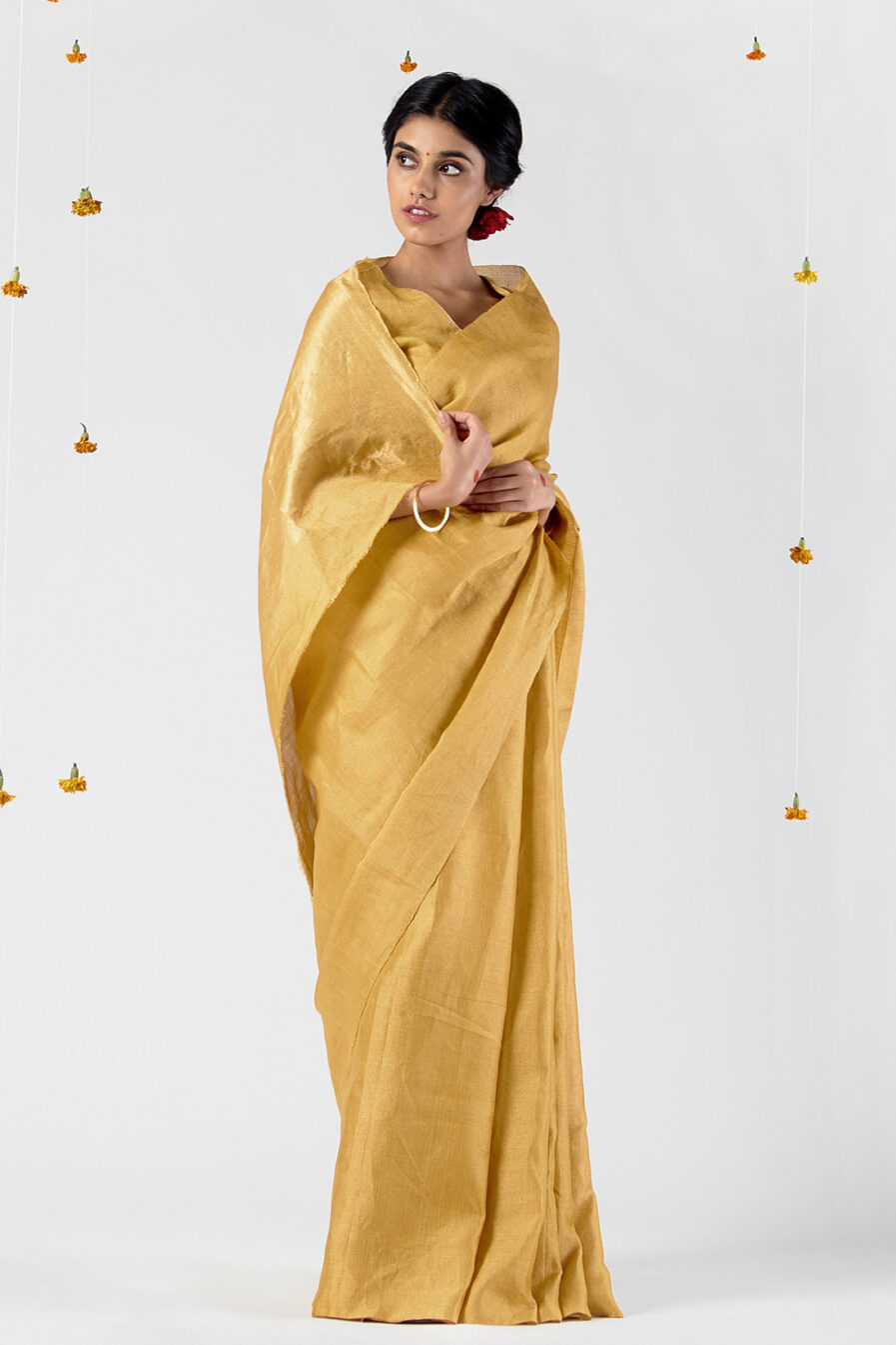 Anavila Festive jacquard sari
