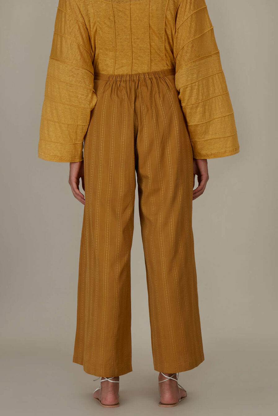 Anavila Yellow Organic Trouser