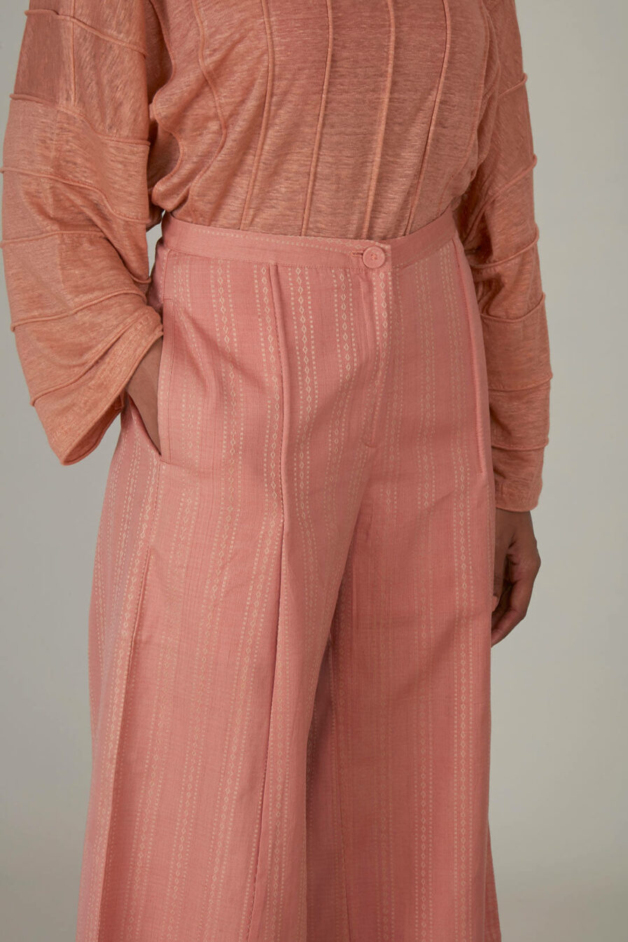 Anavila Peach Organic Trouser
