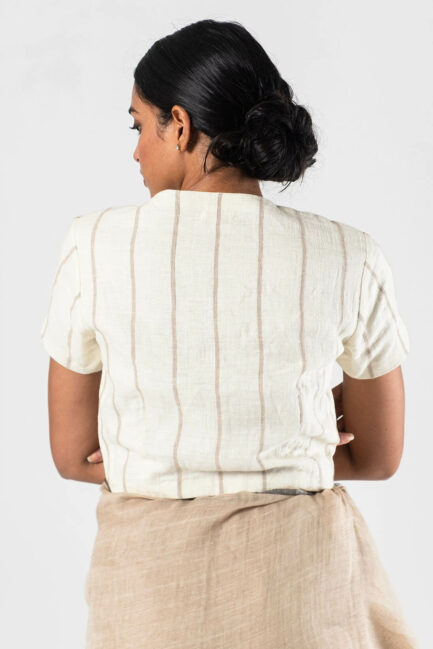 Anavila Ivory Cord stripe blouse